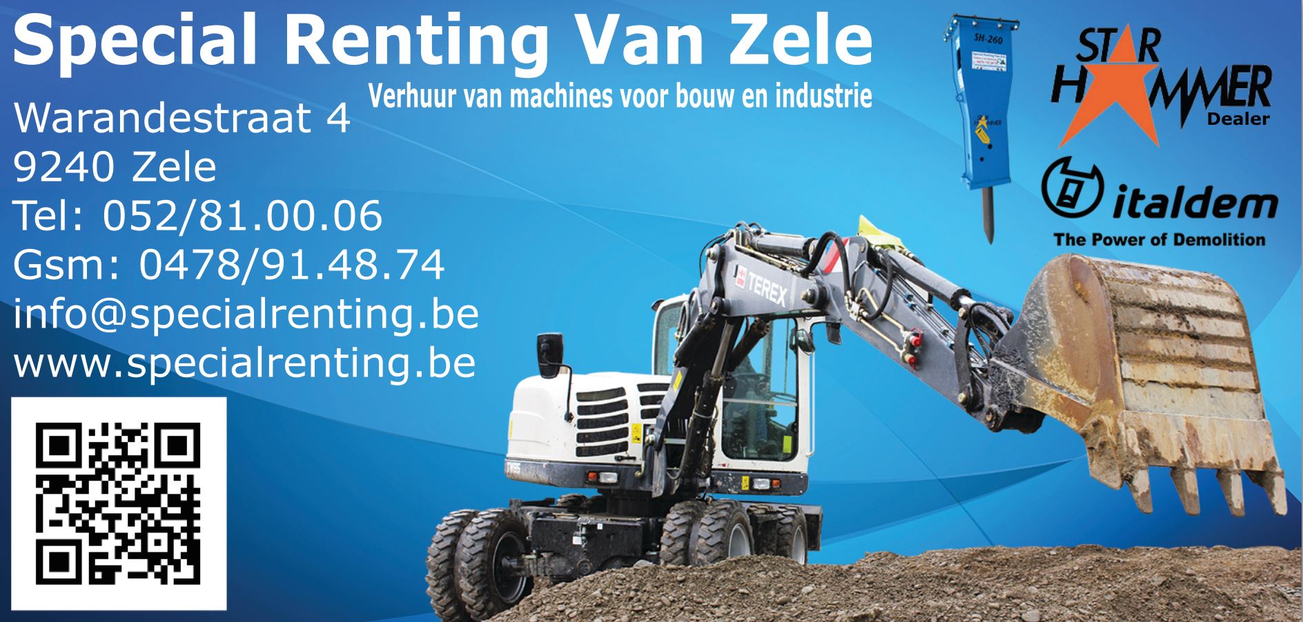 machineverhuurbedrijven Erembodegem Special Renting Van Zele